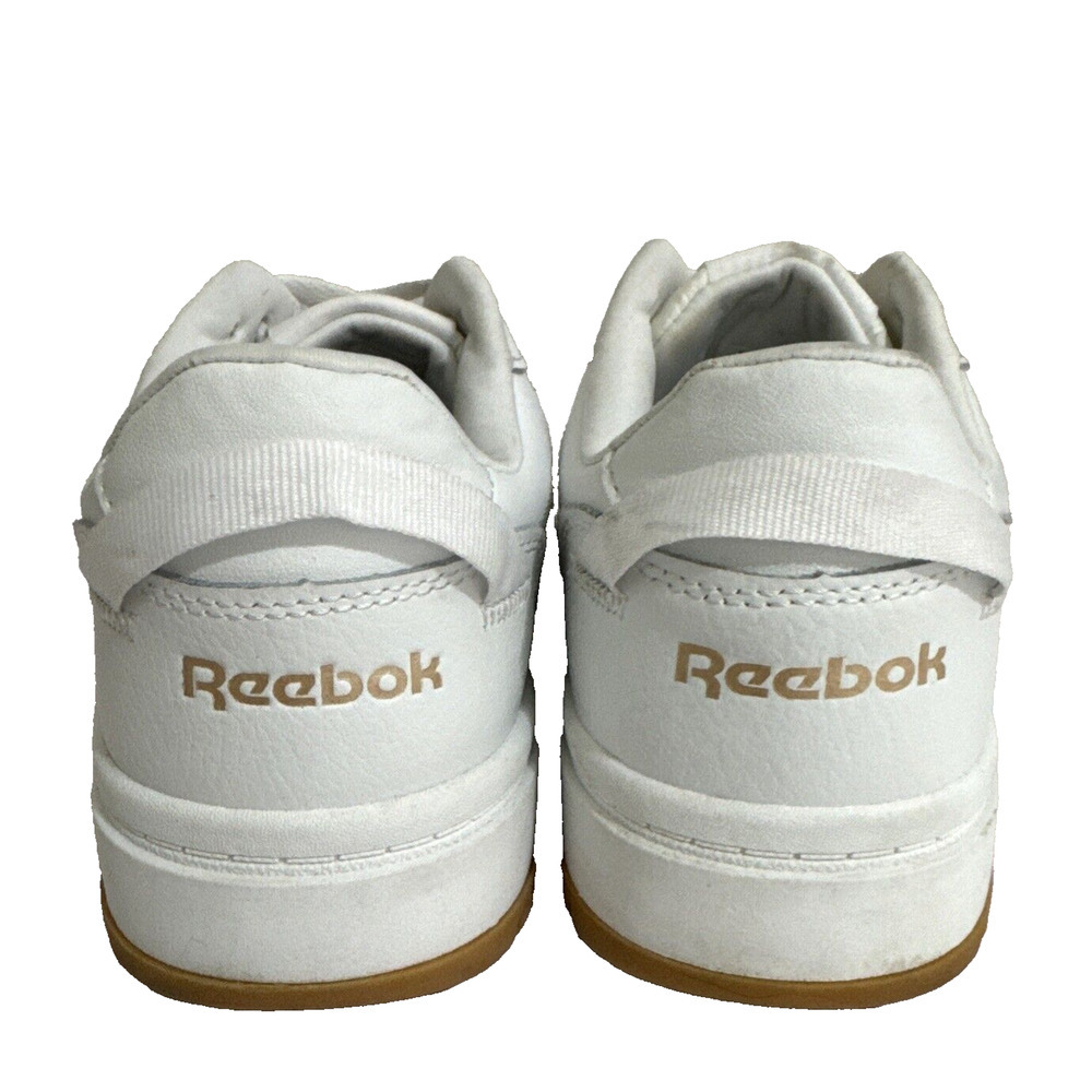 Women's Reebok Classics Chalk Casual Lace-Up Shoes AR30184W White/Rose/Gold - Picture 3 of 9